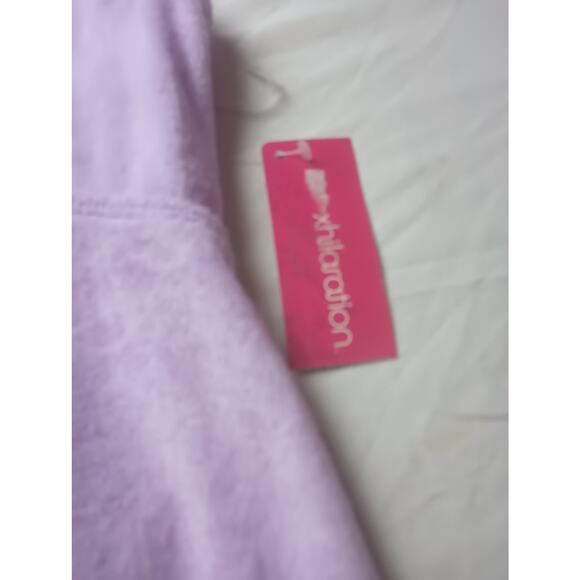 Xhilaration Terry Cloth Halter Top Dress Purple Women NWT Size XL Beach - Picture 3 of 7